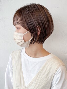 シオン(shion) マロンベージュ似合わせカットフェザーショート_ba352521