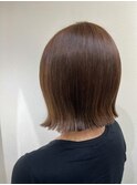 パツッと外ハネ  ×  王道ブラウン