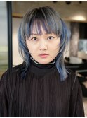 ウルフレイヤーウルフカット顔周りレイヤーおくれ毛_F20715