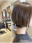 ハンサムショート/ショートボブ/切りっぱなし/博多