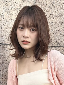 エルヘアメゾン(el. hair maison) マロンベージュくびレイヤー☆ハッシュカット