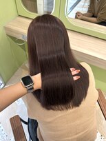 イオエ 西梅田(ioe)&nbsp;ブリーチなしカラー／髪質改善/ミルクティーベージュ/小顔へア