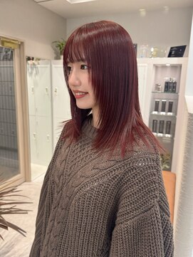 シュク 高円寺(SYUK) 加藤【高円寺】レッドブラウン/暖色カラー/レイヤーカット