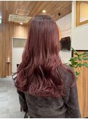 秋のワインレッドカラー＊レイヤーカット＊顔周りレイヤー＊銀座