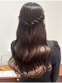 韓国風レイヤーカット髪質改善ダブルカラーハッシュカット