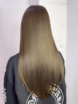 シオン(shion)&nbsp;顔周りレイヤーロング韓国ヘアオリーブベージュ_ba577692