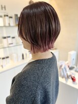 ヒビカ(HIBIKA) さりげないお洒落。【裾カラー】ピンクベージュ