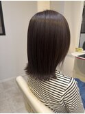切りっぱなし×外はねボブ