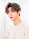 韓国風センターパートマッシュ｜爽やかメンズショート