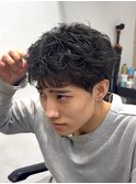 今流行りの無造作刈り上げないツイストスパイラルショートパーマ