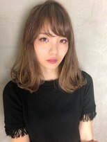 アン 柏店(un) ◆無造作ミディアムでイメチェン/小顔前髪/アッシュベージュ