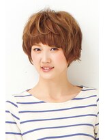 ヘアークリップ キューズ(HAIR CLIP Q's) モカベージュ×マッシュショート