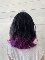 ルノン フィージュ(LUNON fieju)&nbsp;【LUNON　fieju】グラデーションカラー×ビビットパープル