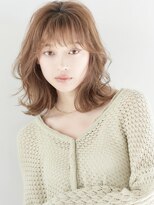 フォンズ(FONS) 韓国風くびれレイヤー×透明感ベージュ ヘルシーモテ髪カタログ