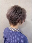 ラベンダーアッシュ×ハンサムショート