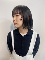 サイズ(cyez)&nbsp;顔まわりのパツン感がポイントの切りっぱなしボブ
