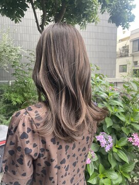 美容室ポール 西葛西店(PAUL) 筋間ハイライト×グレージュ