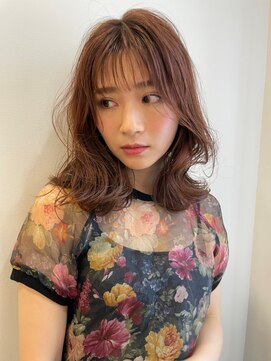 イオエ(ioe) 似合わせカット/メルティカラー/ウェーブミディアム/着物