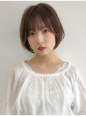 【銀座◇成田】大人可愛い小顔ショートボブココアベージュ