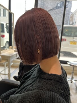 アソビ 表参道(ASOBI) パツッとボブ　ピンクベージュ