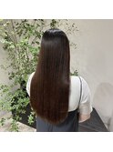 ナチュラルブローストレート