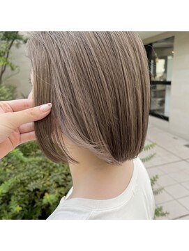 スタイル 成城学園前(STYLE) ミニボブ×ハイトーンベージュ【モリオカマリン】