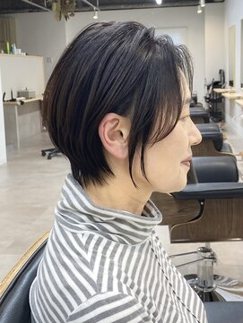 トト 船橋店(toto.) 黒髪/グレーベージュ/レイヤーロング/前髪パーマ[西船橋/津田沼]