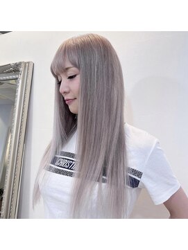 アンククロス 青山店(ANKH CROSS) 【ハイトーン×エクステ】シルバーロングスタイル