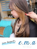 エマヘアデザイン(e.m.a Hair design) インナーベージュ