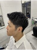 ツーブロック　フェード