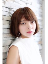 ルーツ(ROOTS) 清潔感全開・モテ髪ヘアの顎ラインボブ