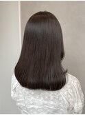 【西村】暗髪グレージュ_ミディアム_ボブ_顔周りレイヤー