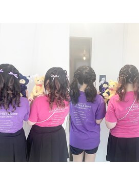 アシュア(Asure) ツインハーフ&ツイン編み込みポニー