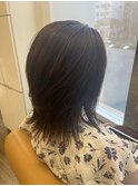 小顔可愛いミディアムレイヤー