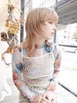 エムスラッシュ アヴェダ 自由が丘(M.SLASH AVEDA)&nbsp;外国人風/こなれハイトーン/小顔/ウルフカット/自由が丘