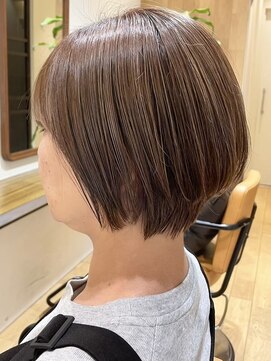 クラップス 横須賀中央店(CLAPS) ダブルカラーショートボブインナーカラーハイライトケアブリーチ