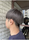 メンズカット×グレー