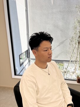 ヘアルームキムラ(HAIR ROOM KIMURA) メンズフェードツーブロック7:3かきあげアップバング