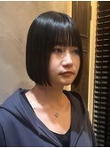 ぷつっとボブ/地毛風カラー
