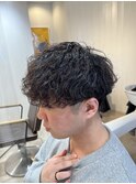 名古屋天白区癖毛でも収まりのいい波巻きパーマ