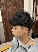 外国人風スペインカール