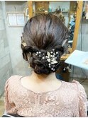 結婚式お呼ばれヘアセット