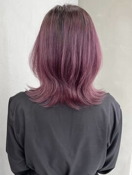 ギークス(GEEKS) 【GEEKS渋谷】ローズブラウン/秋カラー/ミディアムレイヤー/小顔