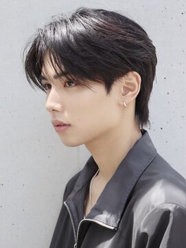 エイド 本店(aid) 韓国風毛流れヘアナチュラルセンターパートニュアンスパーマ