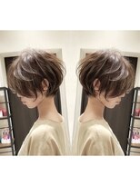 バンプ ギンザ(BUMP GINZA) 30代40代50代大人ショート髪型丸顔前髪なし似合わせ 安