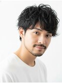 メンズパーマ／ニュアンスパーマ／波巻きパーマ
