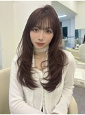 レイヤー/レイヤーカット/渋谷/ラベンダー/ニュアンス
