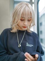 ギークス(GEEKS) 【GEEKS渋谷】ホワイトブリーチ/冬カラー/ハッシュカット/ウルフ