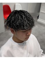 オーシャントーキョー 仙台(OCEAN TOKYO)&nbsp;ハイライト波巻きツイストスパイラルツーブロックメンズパーマ