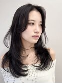 韓国風レイヤーカット髪質改善ダブルカラーハッシュカット